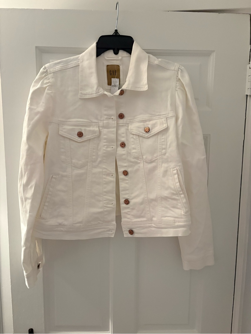 GAP White Denim Jacket